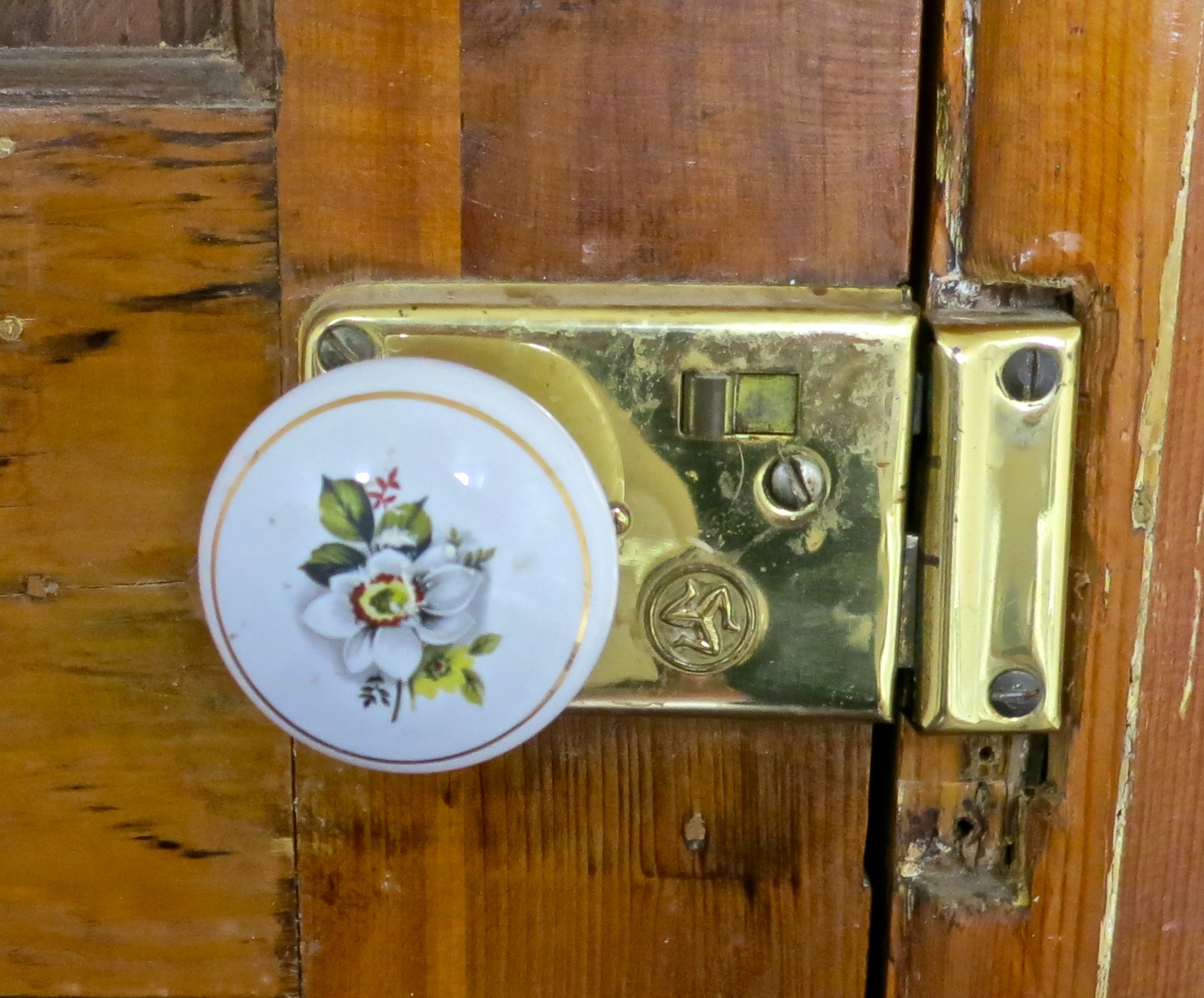 Bathroom door lock