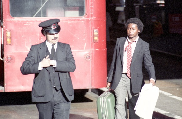 Bus Inspector and pedestrian 1984