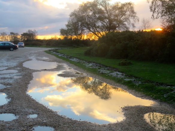 Cloudscape reflected