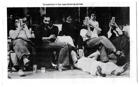 Derrick cigar smoking competition 1976