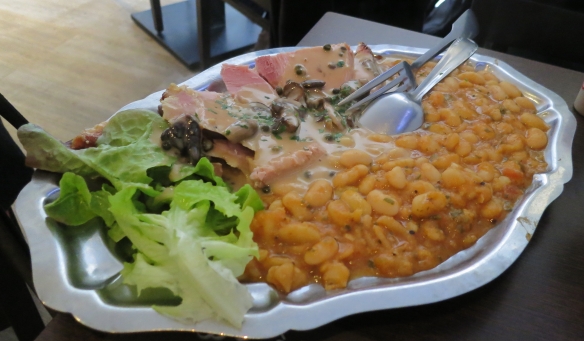 Gammon and beans