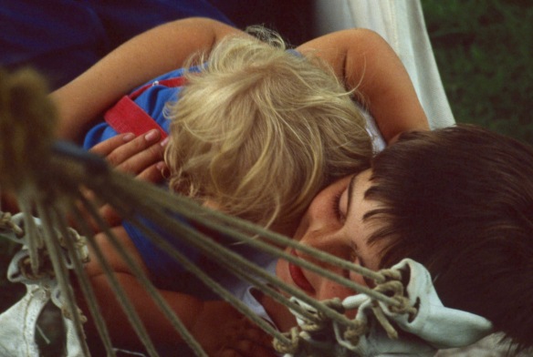 Matthew and Sam in hammock 8.81 2