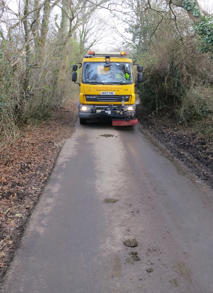Hoovering the road 12.12