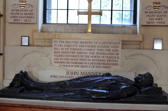Inscription to and effigy of John Manners