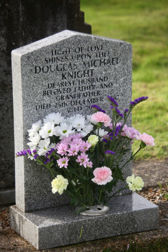 Flowers on Dad's Gravestone
