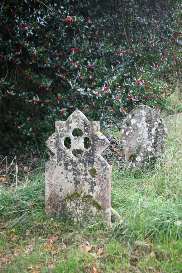 Gravestones, holly
