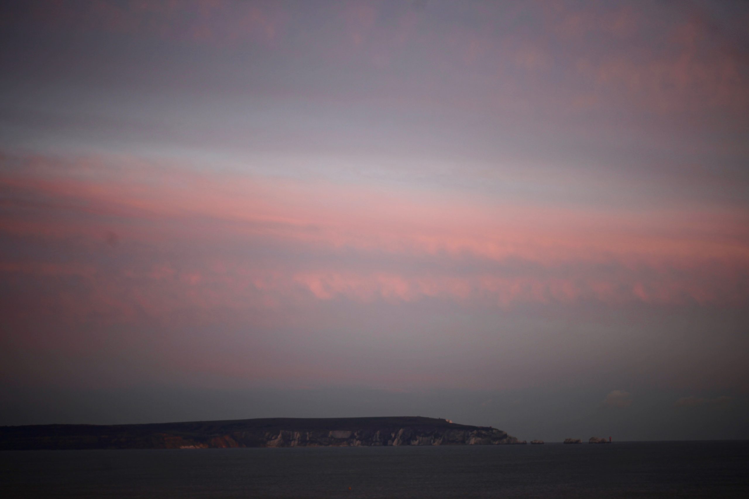 Isle of Wight at sunset
