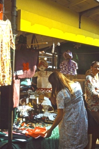 Joan and Jackie at market stall 8.72