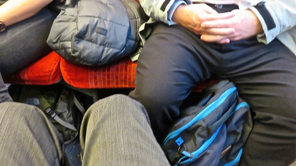 Knees in train