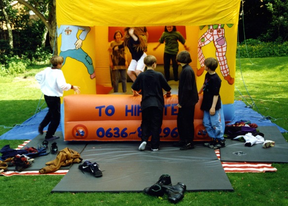 Bouncy Castle with children 1