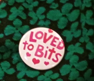 Loved to bits badge