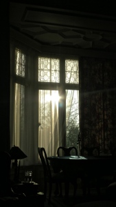 Morning sun through window