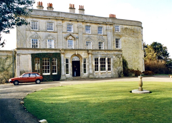 Fulbeck Hall (Mary Fry in doorway)