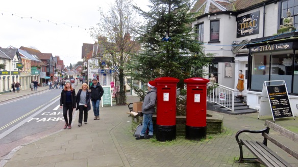 Post Boxes and Santa's little helper