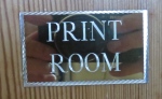 Print Room sign