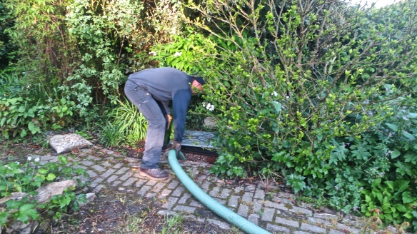 Pumping out septic tank