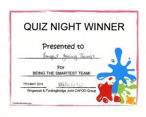 Quiz Night Winner