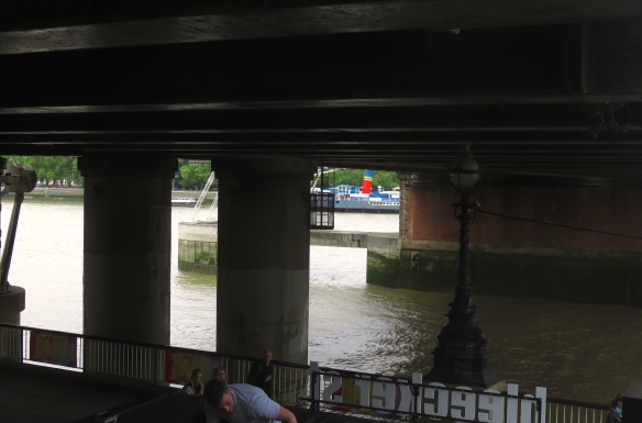 River Thames under railway bridge