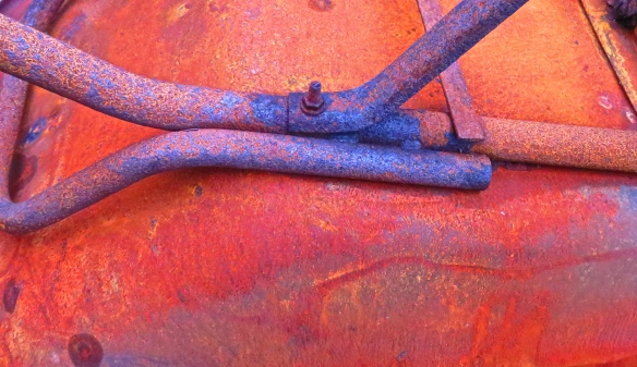 Rust on wheelbarrow