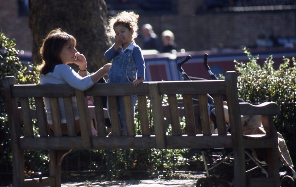 Woman and child on bench 10.04 2