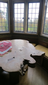 Table in window seat, Minstead Lodge