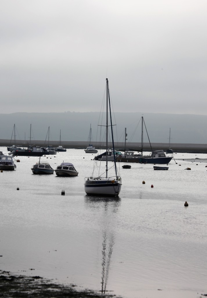 Boats in Keyhaven Harbour