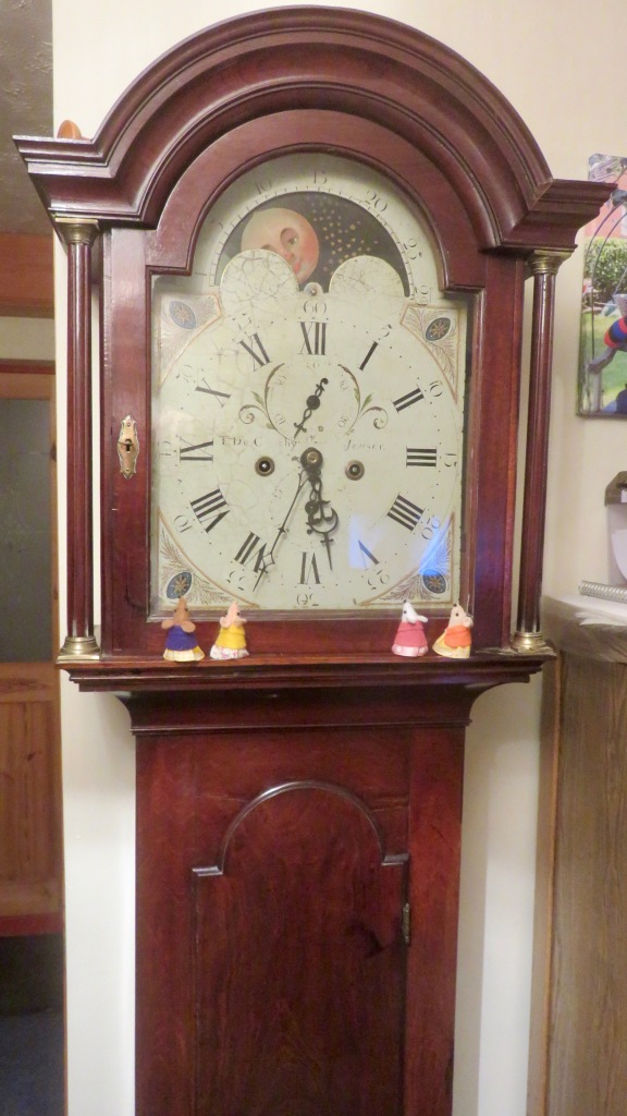 Grandfather clock and mice