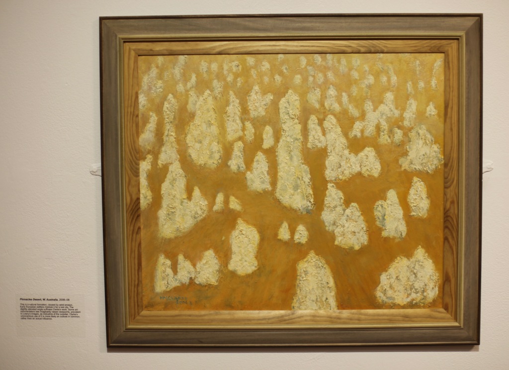 Margery's painting 11 'Pinnacles Desert, W. Australia'