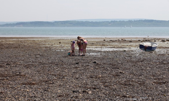 Women and children on beach 4