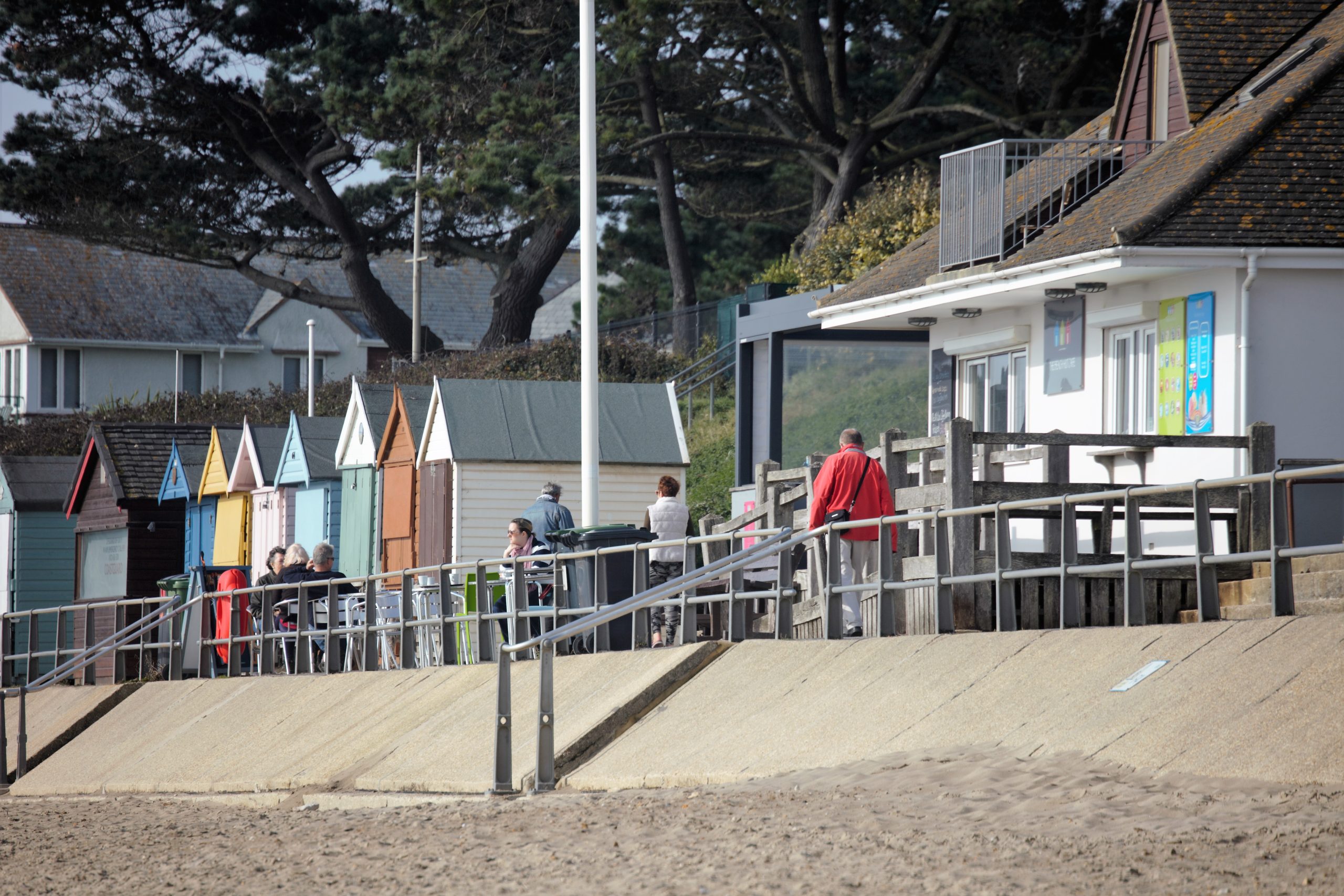 Friars Cliff Cafe and beach huts