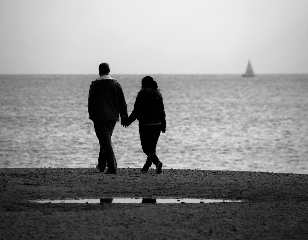 Couple in silhouette