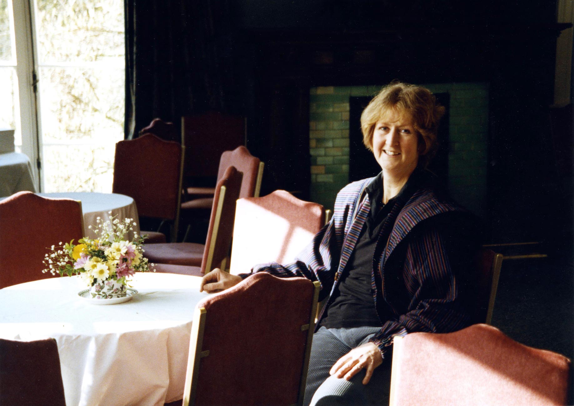Mary Fry in reception room