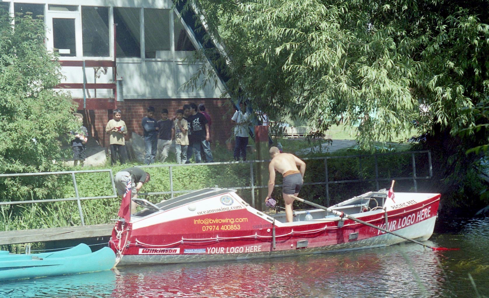 Sam displaying Pacific Pete to Outdoor Pursuits Centre